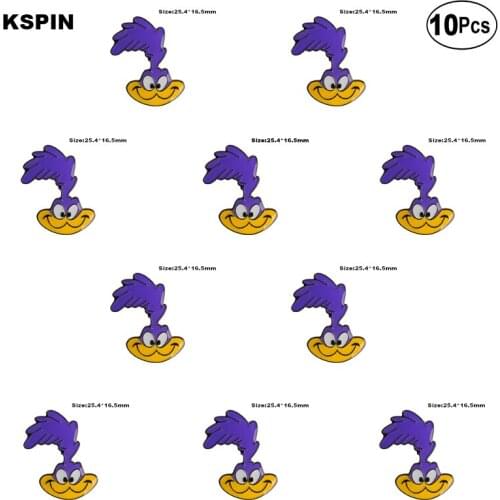 Road Runner Badge Lapel Pin Flag badge Brooch Pins Badges 10Pcs a Lot