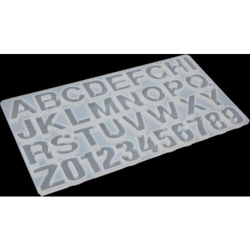 36PCS Handmade Jewelry Making Tool Alphabet Letters Numbers DIY Silicone Mould
