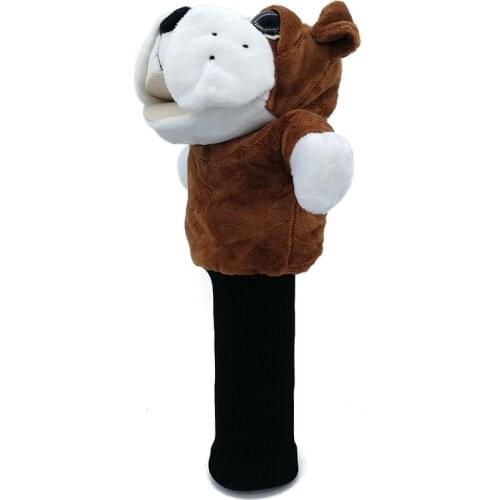 Bulldog Bull Dog Golf Head Cover Fairway Woods Headcover Animal Mascot Novelty Cute Gift Golf Accessories