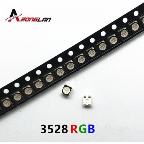 FOR 1000PCS RGB POWER TOP 1210 3528 SMD SMT PLCC-2 LED Red Green Blue New common anode LED MUXINLIGHT