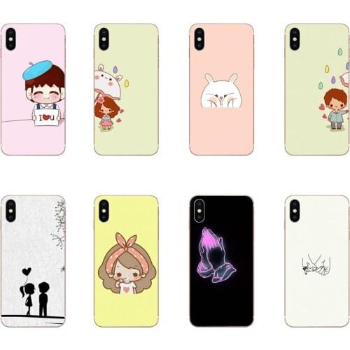 For LG G7 ThinQ G5 G6 K50 Q60 K40 K8 Q7 2018 2017 V40 V30 V20 V10 Mobile Covers You See All My Light Accept Dark Couple Bff