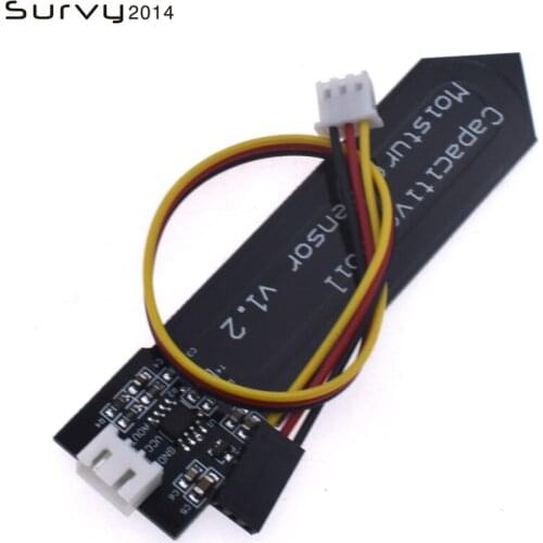 Capacitive soil moisture sensor Corrosion Resistant wide voltage wire Analog Capacitive Soil Moisture Sensor V1.2