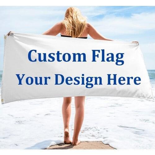 Custom 4x6 FT Flag Any Size Company Party Sports Advertisement 120x180cm Double Stitched Indoor Outdoor Hot Selling