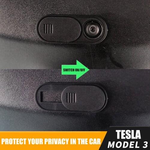 For Tesla Model 3 Car Camera Webcam Cover Thin Camera Privacy Protection Cap Shield Drop Shipping Automotive Interior Supplies