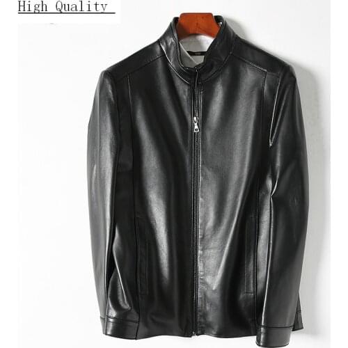 Genuine Leather Jacket Men Luxury Coat Men Real Sheepskin Spring Outwear Casual Autumn Clothes Erkek Deri Ceket LWL1478