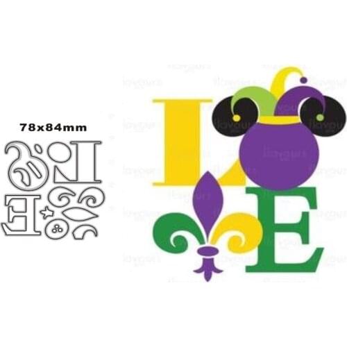 LOVE New Metal Cutting Dies for DIY Scrapbooking Album Decorative Embossing Handmade Paper Cards Gift