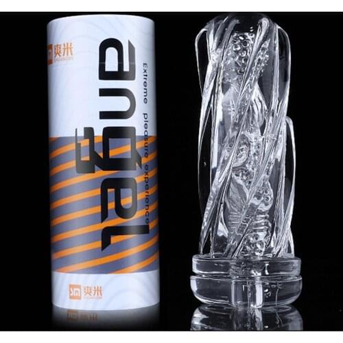 Reusable Sex Cup Soft Pussy Transparent Vagina Masturbation Cup Pocket Male Masturbator Penis Endurance Exercise Toys for Men