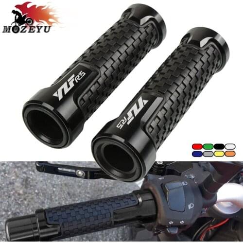 Motorcycle 7/8"22mm Handlebar Grip Handle Bar Motorbike Hand Grips For YAMAHA YZF YZFR15 YZF-R15 2008-2014 2013 R15 V8 2018-2019