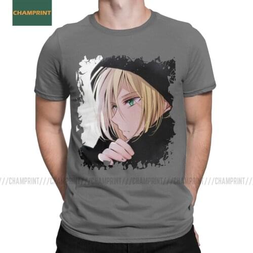 Yuri Plisetsky Yuri On Ice Men T Shirts Russian Yoi Yurio Cute Otabek Kawaii Anime Tees Short Sleeve T-Shirts Cotton 4XL 5XL