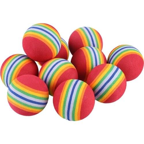 1pcs EVA Sponge Golf Balls Golf Practice Rainbow Ball Golf Equipment Safty Indoor Golf and Training Training Outdoor Ball