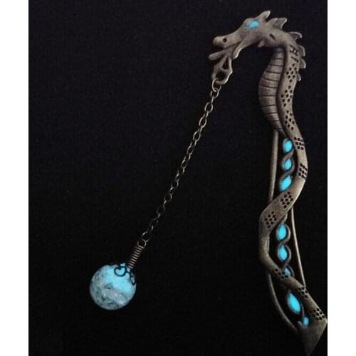Bookmark Dragon Shape Label Read Maker Bookmark for Books School Stationery Luminous Glow In The Dark Bookmark