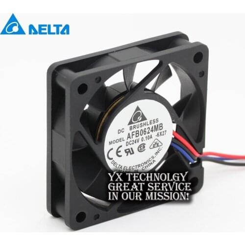 Delta New Original AFB0624MB 6015 6cm 60mm cooling fan 24V 0.10A for 60*60*15mm