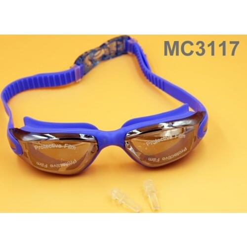New design man woman unisex coating mirrored adult anti fog Waterproof swimming goggles swimming glasses free size B42003