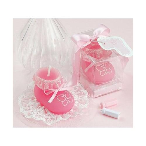 Baby shower favor candle gift--Baby Shoes Candle craft candle baby favor birthday party decoration 100pcs/lot