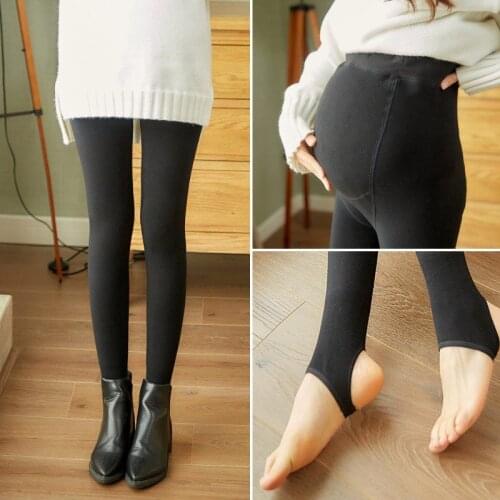 Adjustable High Elastic Leggings Spring Autumn Maternity Pregnant Women Pregnancy Pantyhose Thick All Match Pregnancy Trousers