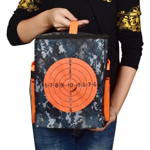 Target Bag Pouch Storage Carry Equipment Bag with 2PCS Hooks for Nerf Gun Sniper For N-strike Elite / Mega / Rival Series