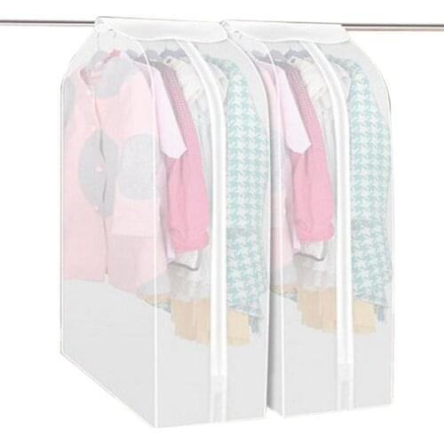 Wardrobe Storage Bags Transparent Garment Suit Cover Case Dustproof Covers Cloth Coat Dustproof Cover Bag Home Storage Organizer