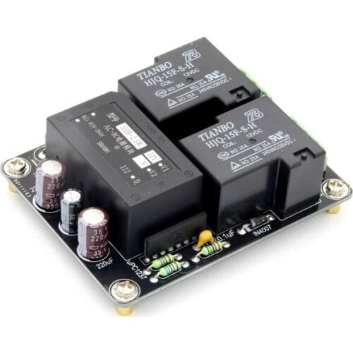 High-power amplifier speaker protection board 30A current relay protection