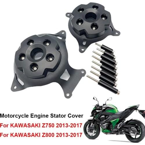 Motorcycle Engine Guard Shield Stator Cover Sliders Crash Pads Protection Cover For KAWASAKI Z750 Z800 2013 2014 2015 2016 2017