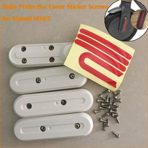Electric Scooter Hub Protective Shell Case Cover Sticker Screws For Xiaomi M365 Skateboard Accessory Front Rear Wheel Tyre Cover