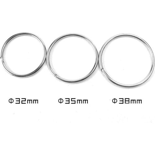 10PCS Stainless Steel 32MM 35MM 38MMQuick Release Key Ring Accessories EDC Outdoor Camping Keychain Equipment Tools