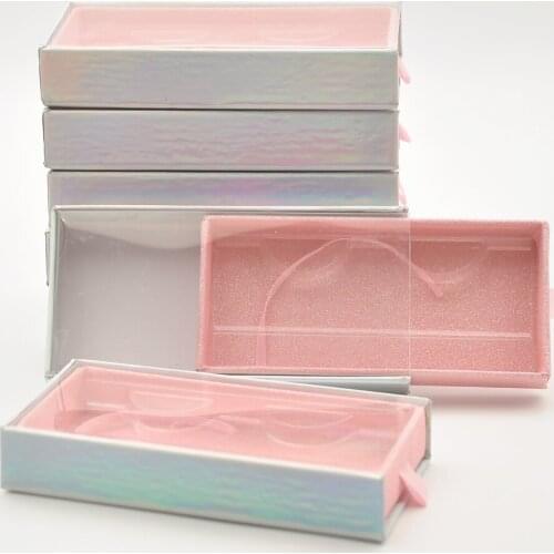 100pack Lash Boxes Packaging Wholesale New Empty magnetic Faux Cils eyelashes Packaging Box Drawer Lashes Case Eyelashes Package