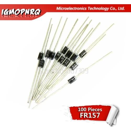100pcs FR157 DO-15 1.5A 1000V Fast Recovery Rectifier Diode new original