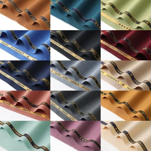 100cm*150cm Plain color high quality combed wool worsted suiting fabric women and men suit fabric,WF258