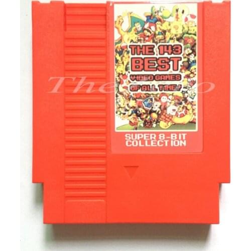 The 143 Best of All Time Video Game Card for 8 Bit 72 Pin System Console EU/US Universal Version Game Player