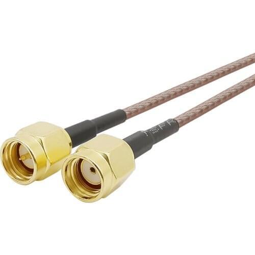 7CM SMA Male Plug to RP SMA Male Plug RF Connector RG316 Coaxial Jumper Pigtail Cable Adapter 0-6Ghz 50 ohm For GPS FPV Antenna