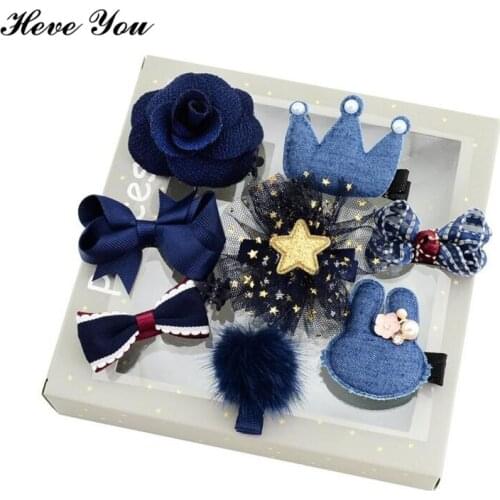 Heve You 10Pcs/Lot Handmade Dog Hair Accessories Gift Box Charm Dog Grooming Bows Cat Bow Christmas Dog Hair Cilp Pet Acessories