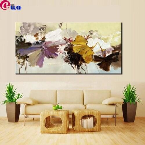 Flowers 5D Diy Diamond Painting " Elegant Abstract Floral" Diamond Embroidery Mosaic Cross Stitch Art Decoration Wall Gift