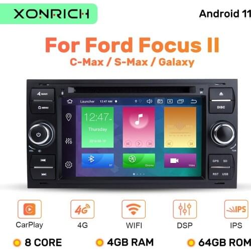 IPS DSP 2 din Android 10 Car GPS For Ford Mondeo S-max Focus C-MAXGalaxy Fiesta transit Fusion Connect kuga DVD StereoMultimedia