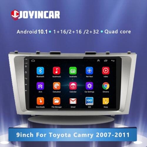 JOYINCAR Android 10.1 Car Multimedia Player 2 din car radio for toyota camry 2007 2008 2009-2011 with gps navigation car stereo