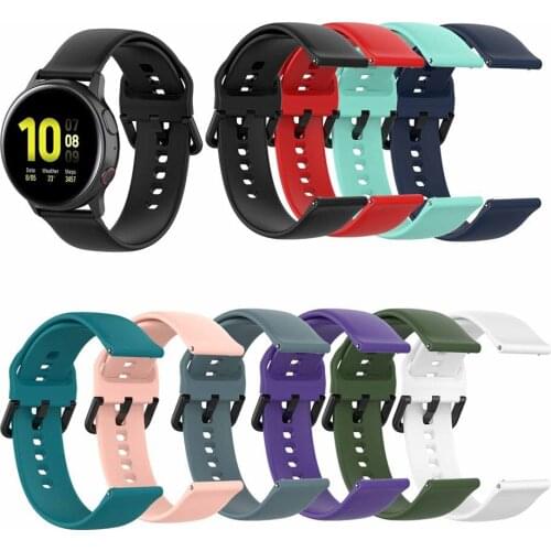 Feskio 20mm Silicone Quick Release Replacement Band Strap Wristband Fit for Samsung Galaxy Watch 3 41mm/Active 2 Watch Band
