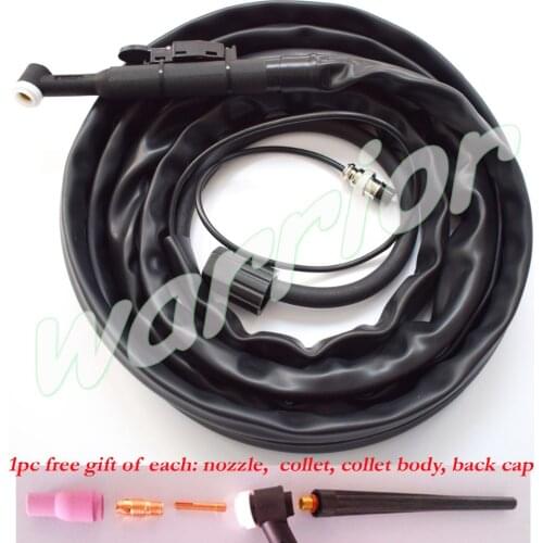 Air Cooled WP-9 TIG Torch 125 AMP Gas Power Incorporated 4M Welding Burner M16*1.5 M12-2P Leather Cover Free Consumables