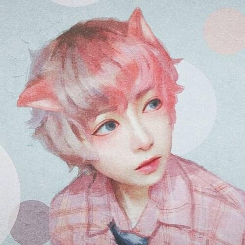 Harajuku Lolita Short Wig Sweet Daily Kawaii Synthetic Hair Heat Resistant Wavy Cosplay for Girls Women Men Wig Cap