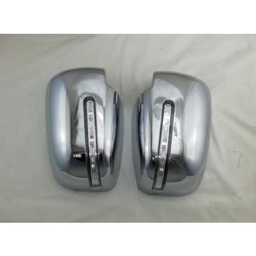 Car modification ABS Chrome plated For Mitsubishi Triton L200 2016-2019 door mirror covers with LED