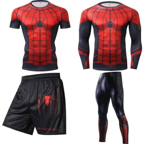 Mens Sports Suit Sportswear Mens Jogging Shorts Football Gym Sportswear Mens Basketball Sportswear Tight Suit Stretch Sportsw