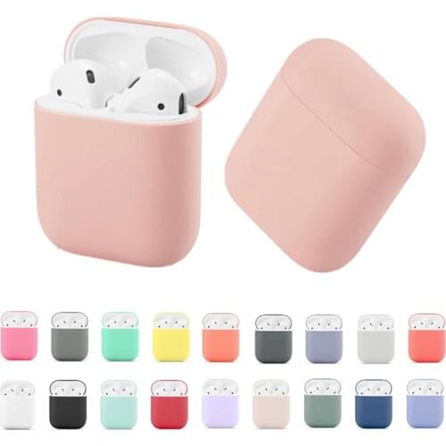 Soft Silicone Cases For Apple Airpods 1/2 Protective Bluetooth Wireless Earphone Cover Airpod 2 Apple Air Pods Charging Box Bags