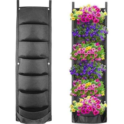 NEW DESIGN Vertical Hanging Garden Planter Flower Pots Layout Waterproof Wall Mount Hanging Flowerpot Bag Indoor Outdoor Use
