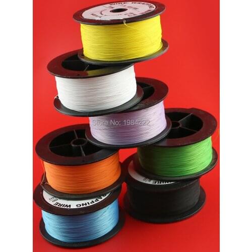 OCGAME 10pcs/lot multi-color PCB welding Soldering cable Flexible 30AWG Wire Wrapping Wrap 1000Ft