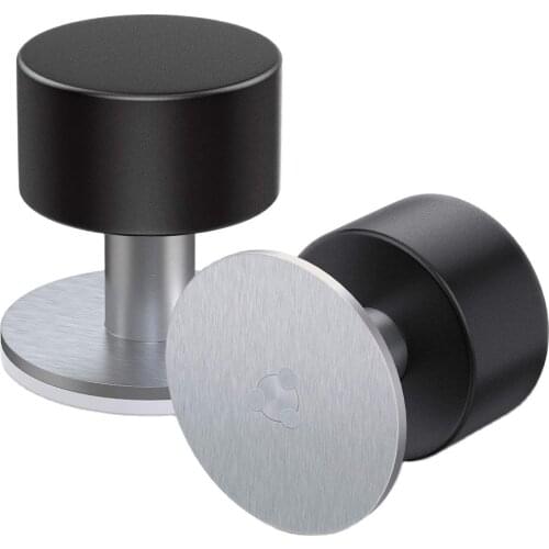 Door Stopper Stops 1 Pack Adhesive Wall Mounted Door Stop Stainless Steel Doorstop for Floor with Sound Dampening Bumper