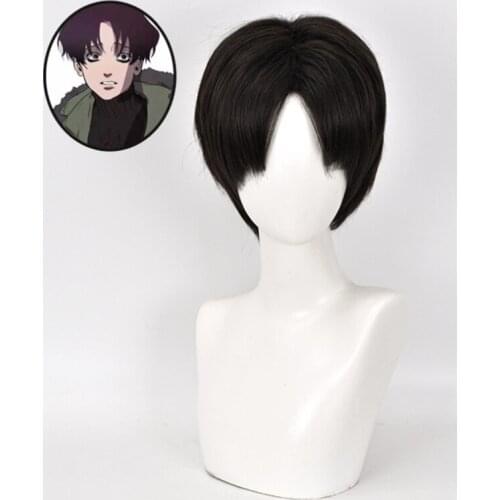 30cm Anime Killing Stalking Cosplay Yoon Bum Yoonbum Wig Role Playing Wigs Halloween Cosplay Black Hair