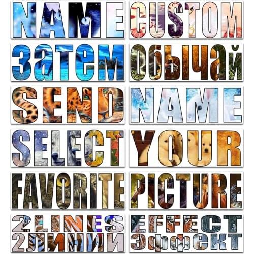 Full Square Diamond embroidery photo Letter name custom Diamond mosaic animal dolphin Round Diamond painting Cross stitch tiger