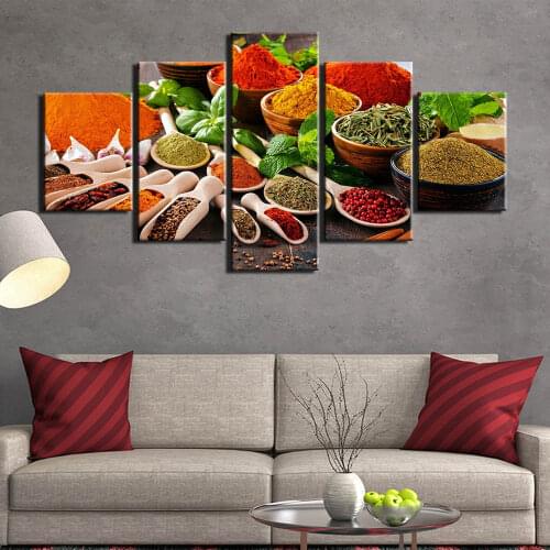 Poster Canvas Painting Picture Wall Picture Spices and Seasonings Art Canvas Posters Wall Art Painting Home Decor Landcape Art
