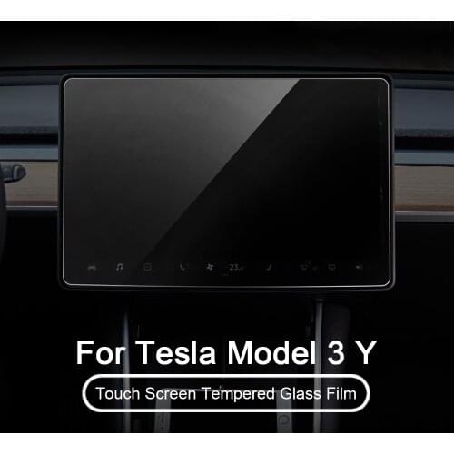 For Tesla Model 3 Y 15" Center Control Touchscreen Car Navigation Touch Screen Protector, P50 P65 P80 P80D 9H Tempered Glass