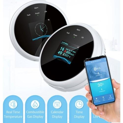 Digoo Smart WIFI Gas Leak Detector APP Remote Alert Gas Alarm Sensor Work with Digoo life Smartlife Tuya APP Home Security
