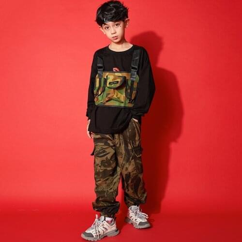 Hip Hop Dance Costume For Children Rave Dancer Outfits Stage Clothes Jazz Apparel Dance Street Dance Wear Fashion Wears DL6941