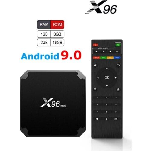 Best Iptv Box x96mini Android 9.0 Tv box 1G 8G 2G 16G smart tv media player x96 mini set-top box ship from france